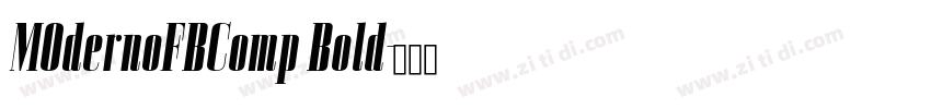 MOdernoFBComp Bold字体转换